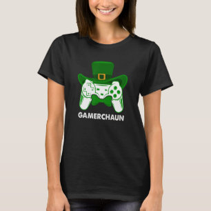 T-shirt Jeu vidéo Leprechaun Jour de la Saint Patrick Game