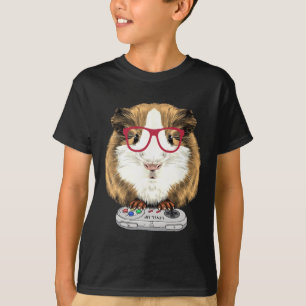 T-shirt Jeu Vidéo Pig Animaux Guinée Pig Gameurs 1