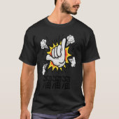 T-shirt Jeu vidéo Retro amusant Jeu Hang Loose Shaka main (Devant)