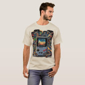 T-shirt Jeu vidéo vintage (Devant entier)