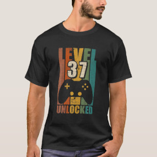 T-shirt Jeu Vintage 37E Anniversaire Cadeau 37 Ans Garçon