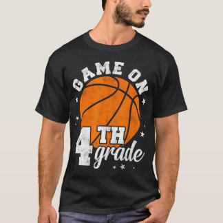T-shirt Jeu vintage 4E Grade Basket Premier Jour De Sch