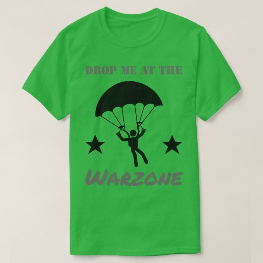 T-shirt Jeu Warzone Parachute Skydive Gamer (Design devant)