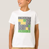 T-shirt jeu Wordle (Devant)