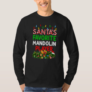 T-shirt Jeu Xmas Éclairage Père Noël S Joueur favori Mando