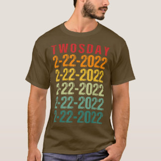 T-shirt Jeudi 02222022 Mardi 2 février 2022 Vintage