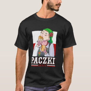 T-shirt Jeudi Drôle Paczki Jour Polonais Doughnut Gras Jeu