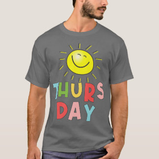 T-shirt Jeudi ensoleillé et joyeux