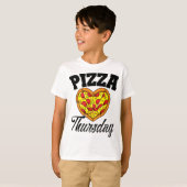 T-shirt Jeudi Pizza Night Drôle Pizza Lover Restauration r (Devant entier)