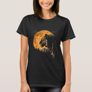 T-shirt Jeune Animal Chat Sauvage Grand Chat Asie Tigre Bl