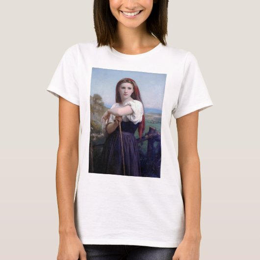 T-shirt Jeune Bergère, Bouguereau (Devant)