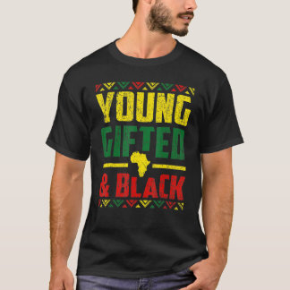 T-shirt Jeune Cadeau Et Noir Histoire Africaine Américaine