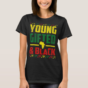 T-shirt Jeune Cadeau Et Noir Histoire Africaine Américaine