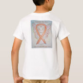 T-shirt Jeune Cancer Sensibilisation Ruban Angel Chemises (Dos)