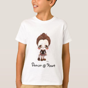 T-shirt Jeune caricature de danseur