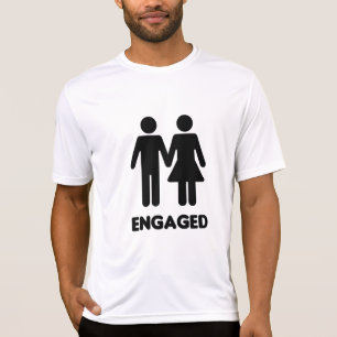 T-shirt Jeune couple fiancé