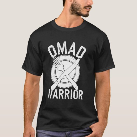 T-shirt Jeûne drôle OMAD (Devant)