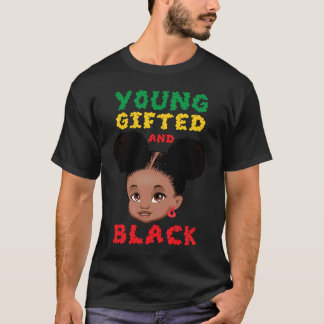 T-shirt Jeune enfant noir africain édité et garçon ou fill