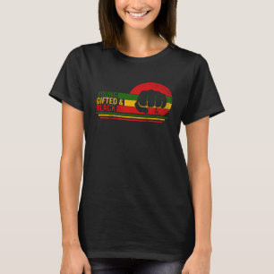 T-shirt Jeune femme afro mois de l'histoire des Noirs don