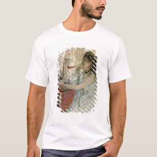 T-shirt Jeune femme saupoudrant son visage, 1877