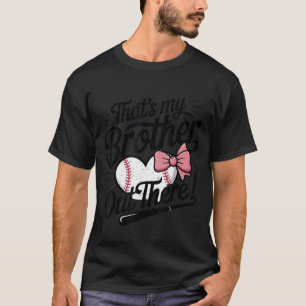 T-shirt Jeune fille baseball sœur tout-petit que frère