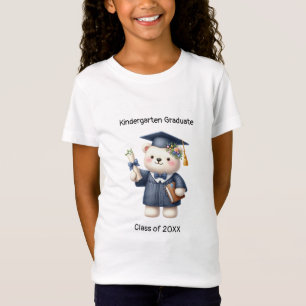 T-Shirt Jeune Fille de l'école maternelle mignonne ours en