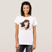 T-shirt Jeune fille de pirate (Devant entier)
