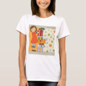 T-shirt Jeune fille Joyeux anniversaire (Devant)