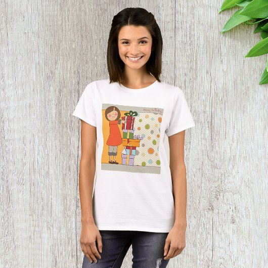 T-shirt Jeune fille Joyeux anniversaire