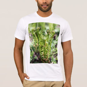 T-shirt Jeune fougère qui s'éveille dans le jardin