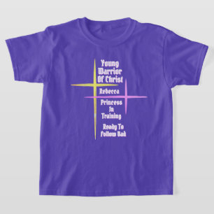 T-shirt Jeune Guerrier du Christ Princesse en Formation