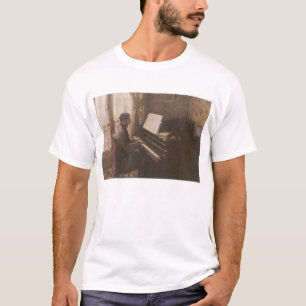 T-shirt Jeune Homme au piano de Gustave Caillebotte