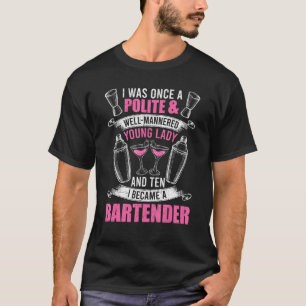 T-shirt Jeune Lady Bartender Bartender Bartender
