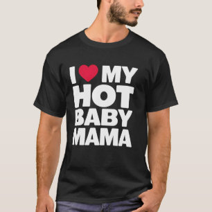 T-shirt Jeune Maman Chaude Drôle Nouveau Parent Mari Épous