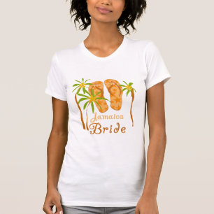 T-shirt Jeune mariée de la Jamaïque de bascules