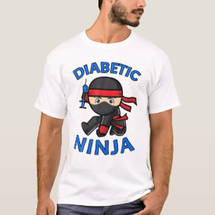 T-shirt Jeune Ninja diabétique Type 1 T1D T1 Diabète