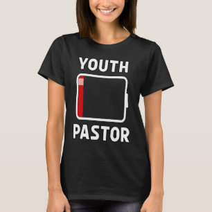 T-shirt Jeune Pasteur Batterie basse Énergie Église Camp M