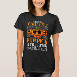 T-shirt Jeune Pasteur J'Enseigne L'Hallowee Citrouille La