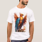 T-shirt "Jeune Phoenix : Renaissance en Fleur T-shirt" (Devant)
