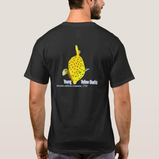 T-shirt Jeune Poisson-Box Jaune (Dos)