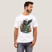 T-shirt Jeune poussin corbeau nécromantique (Devant entier)