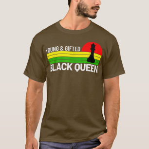 T-shirt Jeune Reine cadeau et noire pour enfants et adulte