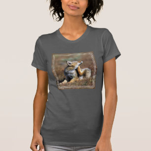 T-shirt Jeune Renard Gris à Torres Del Paine National Park