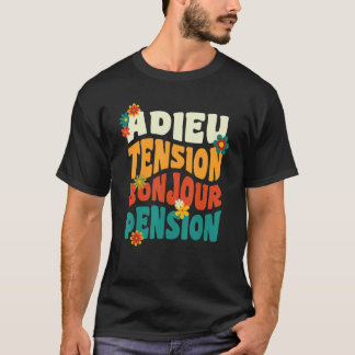 T-shirt Jeune retraité collègue de travail vintage