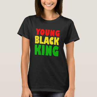 T-shirt Jeune roi noir Héritage noir afro-américain Afr