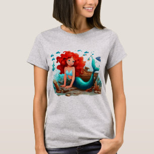 T-shirt Jeune sirène