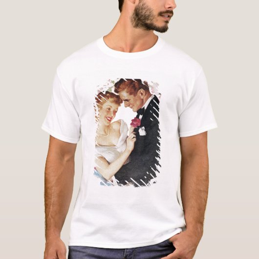 T-shirt Jeunes couples dans le tenue de soirée (Devant)