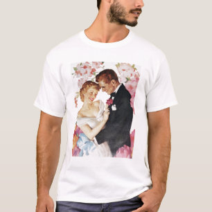 T-shirt Jeunes couples dans le tenue de soirée