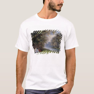 T-shirt Jeunes dames par une rivière