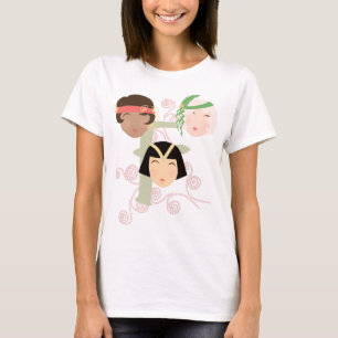 T-shirt Jeunes femmes aux allures de garçonnes des années